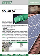 Каталог Фотоэлектрические панели-Ламинирование - Мембрана SOLAR30 Chiorino