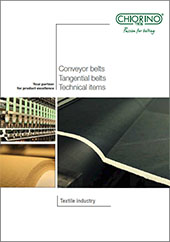 Каталог Конвейерные ленты, тангенциальные ленты, изделия из технического эластомера для текстиля Chiorino