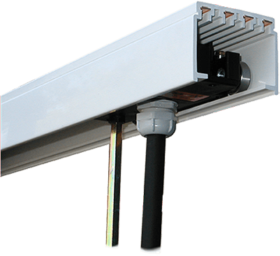 Открытый короб с проводниками в горизонтальном ленточном кабеле Vilma Multi-conductor bar system type VA