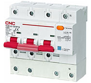 Автоматический выключатель дифференциального тока YCB1LE-125 CNC Electric